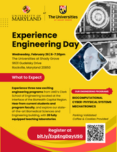 Experience Engineering Event Flyer