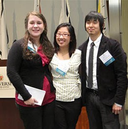 Left to right: Shannon Mitchell, Fatima Sitson, and Kerry Chon