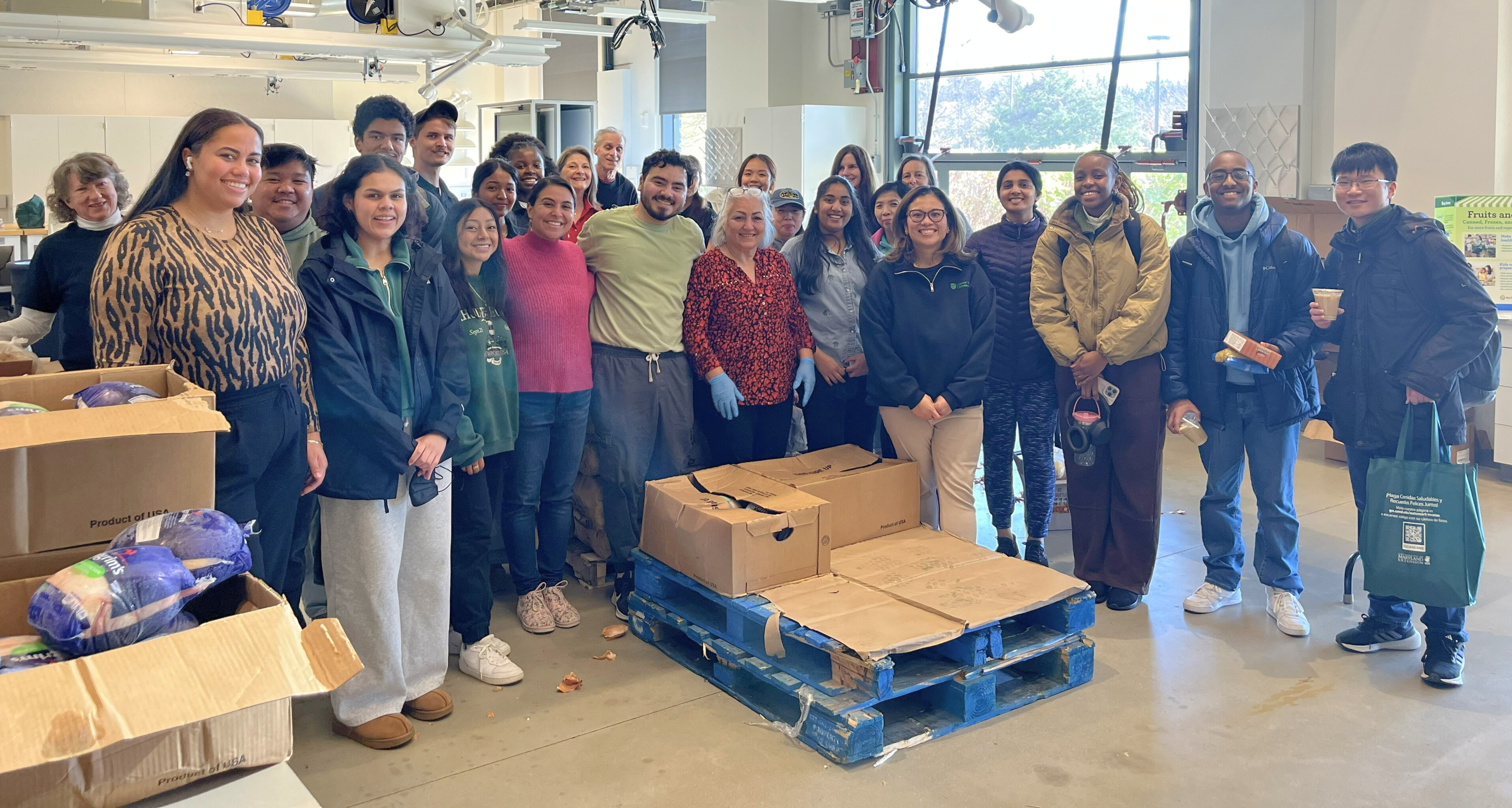 Mobile Market volunteers pose as a group