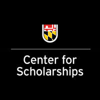 Center for Scholarships logo on a black background