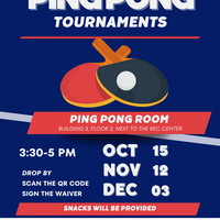 Ping Pong Tournaments Flyer