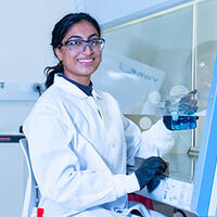  Shriya Koneru in a lab