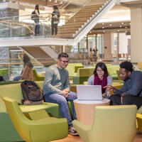 Students studying