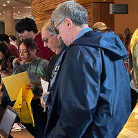 USG Open House attendees at check in 