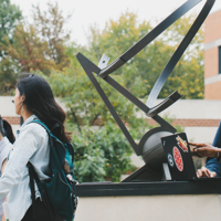 Group of students on USG campus