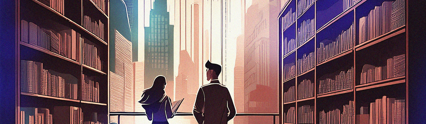 MLIS Image: People in a Library