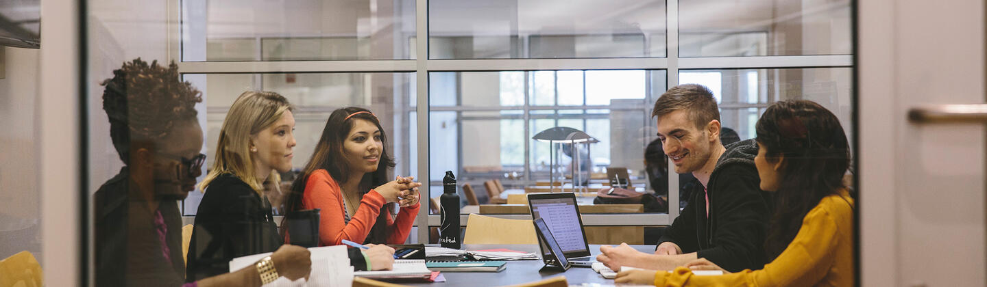 Group of Students in Study Room