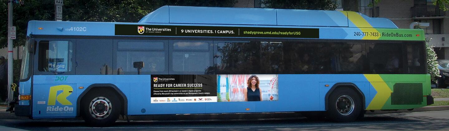 USG ad on RideOn Bus