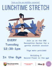 Lunchtime Stretch Session Flyer 