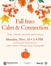 Fall Into Calm & Connection Flyer