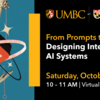 Image of hands and the letters "AI" with text description of event.