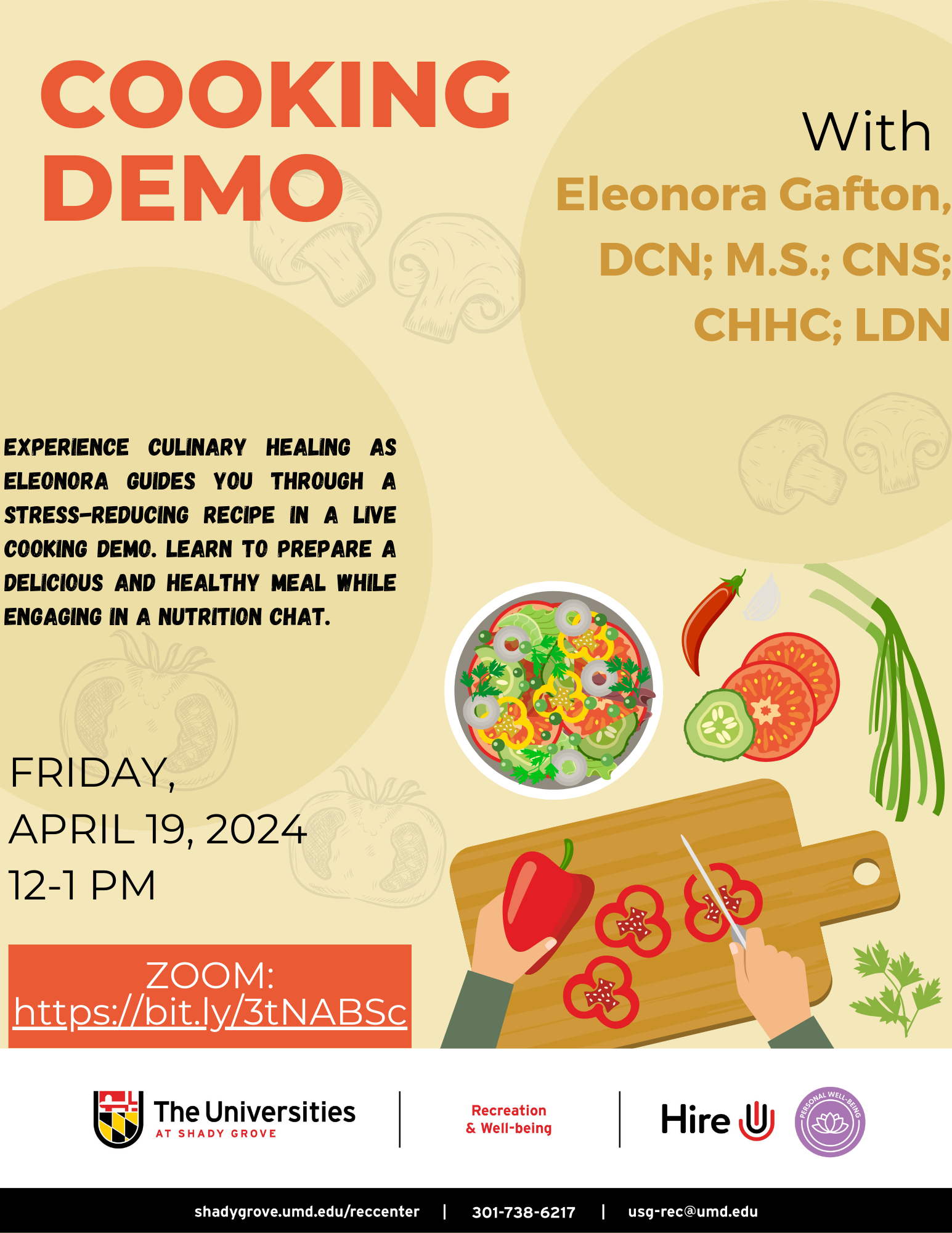 Cooking Demo Flyer