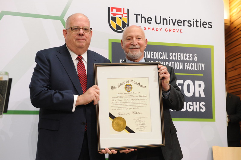 Governor Larry Hogan and Dr. Stewart Edelstein